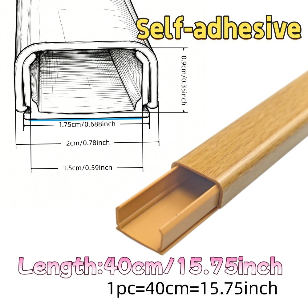 4/2/1pcs Self adhesive Under Desk Cable Management PVC Power wire hider Strip Cord Holder wire Organizer Cable Raceway