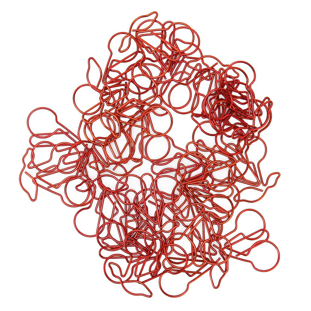 50 шт. Бумажные скрепки Противоскользящие Портативные Изысканные Форма фруктов Органайзер для документов для дома