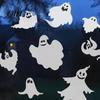 Waterproof PVC Stickers Halloween Ghost Window Clings, Static Stickers, Glass Spooky Home Decor Decals, for Indoor Outdoor Party Supplies