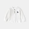 Clothing Spring and Autumn Boys' Pure Cotton Long-Sleeved T-Shirt Tops Kidsren's Pure Cotton Embroidered Baby Round Neck Casual Bottoming Shirt