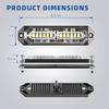 8Pcs Amber White Surface Mount Emergency Strobe Lights For Trucks, Ultra Slim Grille Warning Flashing Light Bar For Vehicles/Car