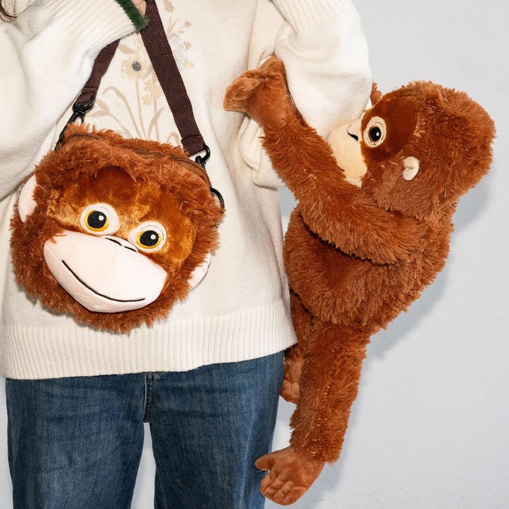TreasuringU Игрушка-обезьянка из мягкого плюша, животные, мягкие плюшевые игрушки, сумка с наполнителем, аниме, мультфильм, декор, подарки на день рождения
