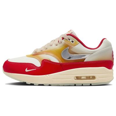 Air Max 1 Мягкие виниловые женские кроссовки Red Sail Metallic-Silver FN7683-133