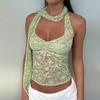 Women's New Vest Lace Bib Hanging Neck Top Holiday Style Spice Girls Sexy Suspenders