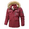 Мужская повседневная куртка Parker Coat осень и зима с капюшоном мужская одежда флис утолщенный облегающий крой средней и длинной длины
