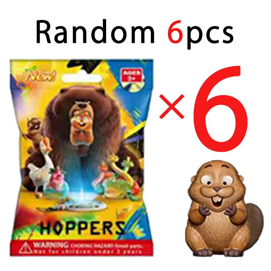 ! Beaver Transformation Plan Series keychain Figure Hoppers Action Figure Movie Model Toys Kids Gift Mystery Box