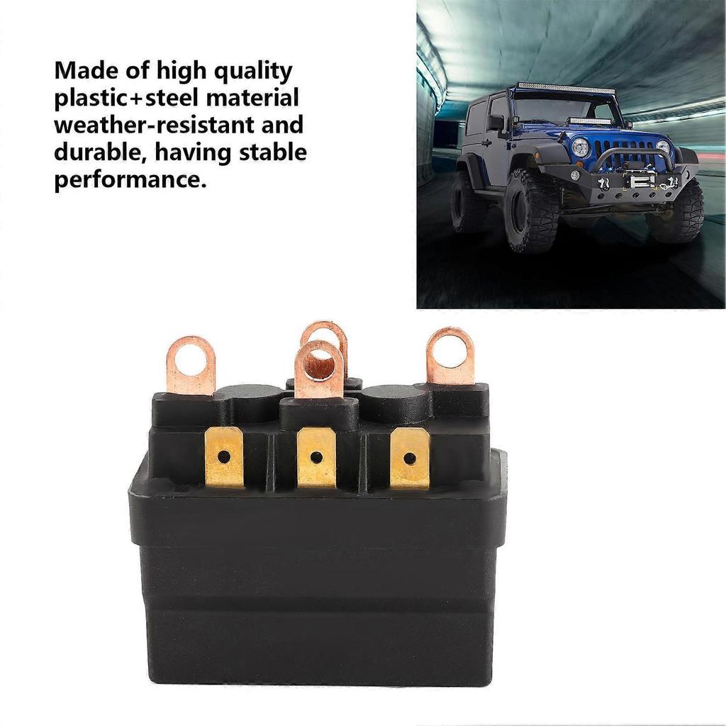 Winch Solenoid Contact Relay Contactor 12V 120A Steel Universal for ATV UTV 4X4 Vehicles