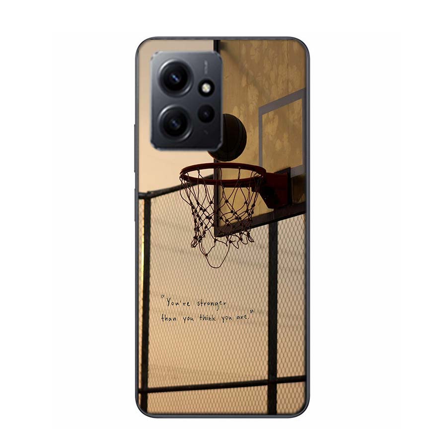 Чехол для телефона с баскетбольным мячом для Redmi Note 14 15 Pro 5G 13 12 Pro Plus 11 11T 11E 11S 10 Pro 10S 9 9S Чехол Прозрачный ТПУ Capa Compat