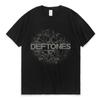 Punk Metal Rock Band Deftones Floral Burst Image T-shirt Men Street Vintage Casual Cotton T Shirt Gothic Harajuku Tee Shirt Male