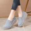 Fashion Chunky Platform Sneakers Women Wedge Shoes Women Casual Sport Shoes Slip On Flats Woman Thick Bottom Loafers Shoes