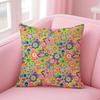 Artistic Background Patterns Cushion Cover Comfortable Reversible Pillow Cover Ideal for Car Sofa Bedroom  Beyond