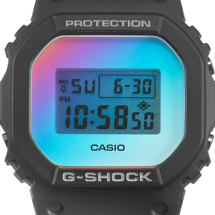 ORIGIN Limited Model Iridescent Color Casio CASIO Digital Watch Black Rainbow Reimported Overseas Model G-SHOCK G-Shock DW-5600SR-1 [Item]