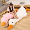90 -140cm Giant Size Soft Lying Duck Plush Mat Lovely Huge Plush Duck Dolls Stuffed Animal Pillow Sleeping Back Cushion For Baby