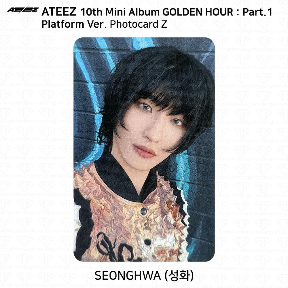ATEEZ 10-й мини-альбом Golden Hour Part.1 Платформа Версия Мини-открытка для фотокарты KPOP