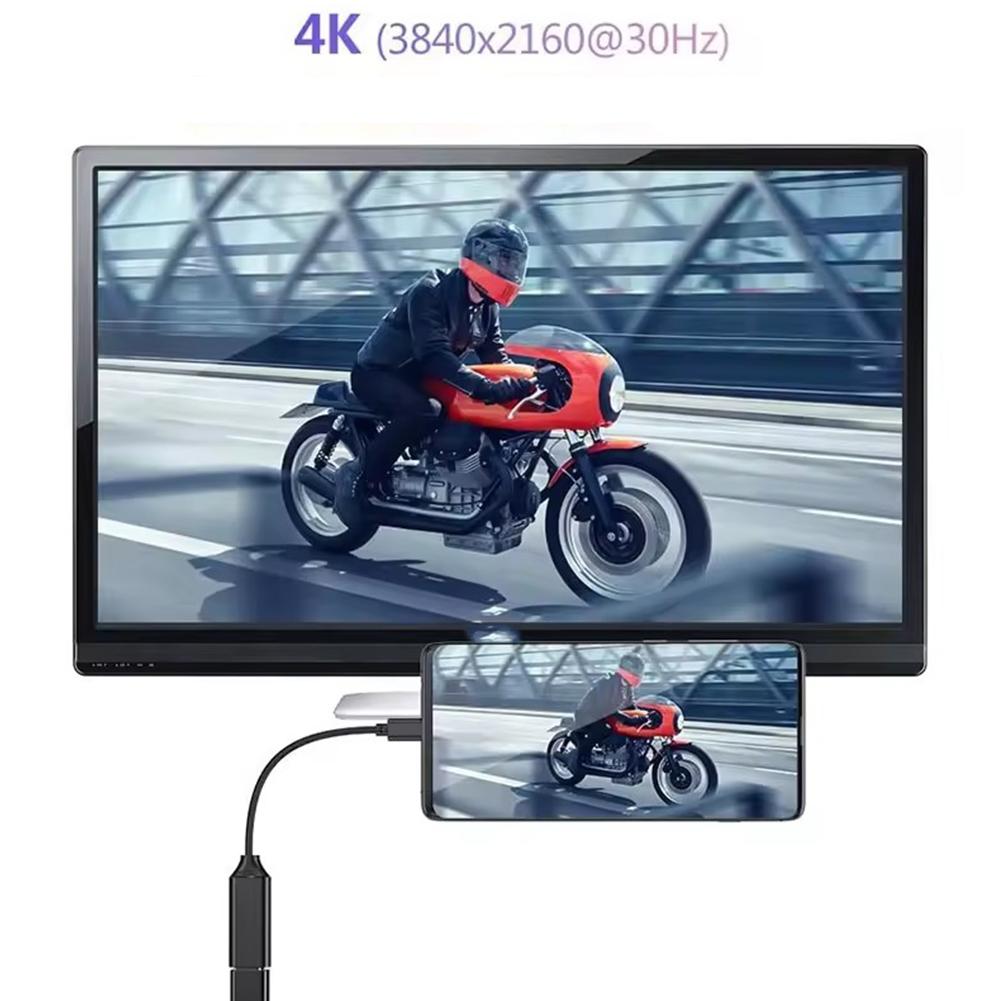Видеокабель USB Type C, конвертер 4K USB Type C в HDMI-совместимый экранный кабель, адаптер для ноутбука A V7Y9