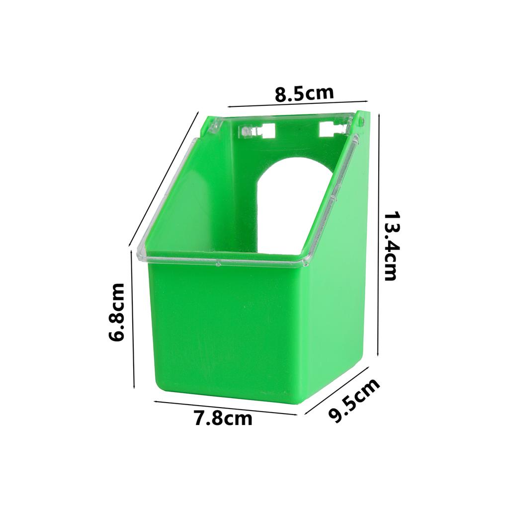 Pigeon Multi-Purpose Cage Hanging Food Box With Lid 1/2/4-Holes Anti-Spill Racing Pigeon Trough Feeder Pet Bird Supplies 1/2Pcs