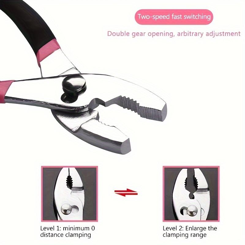 Набор инструментов розового цвета из 39 предметов, включая отвертку, канцелярский нож, ножницы, подходит для ремонта дома, в гараже, в саду