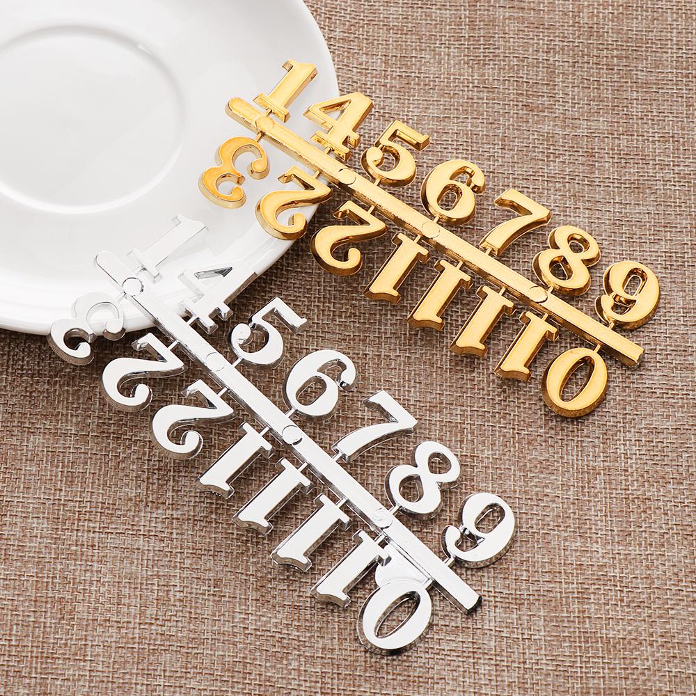 1 SET Digital Restore Repair Clock Parts Arabic Number Clock Numerals Bell Accessories
