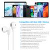 USB Type-C Наушники с микрофоном для Galaxy A54 A53, Samsung S24 S23 S22, Проводные наушники для Android, iPhone 15 16 Pro Max, Гарнитура с шумоподавлением для