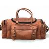 Male Duffle Goat Gym Leather Luggage Travel Genuine Brown Vintage Tote Bag