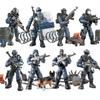 New WW2 Special Force SWAT Police Military Building Block World War 2 USA Army Soldier Figure MOC Block Brick Toy For Children