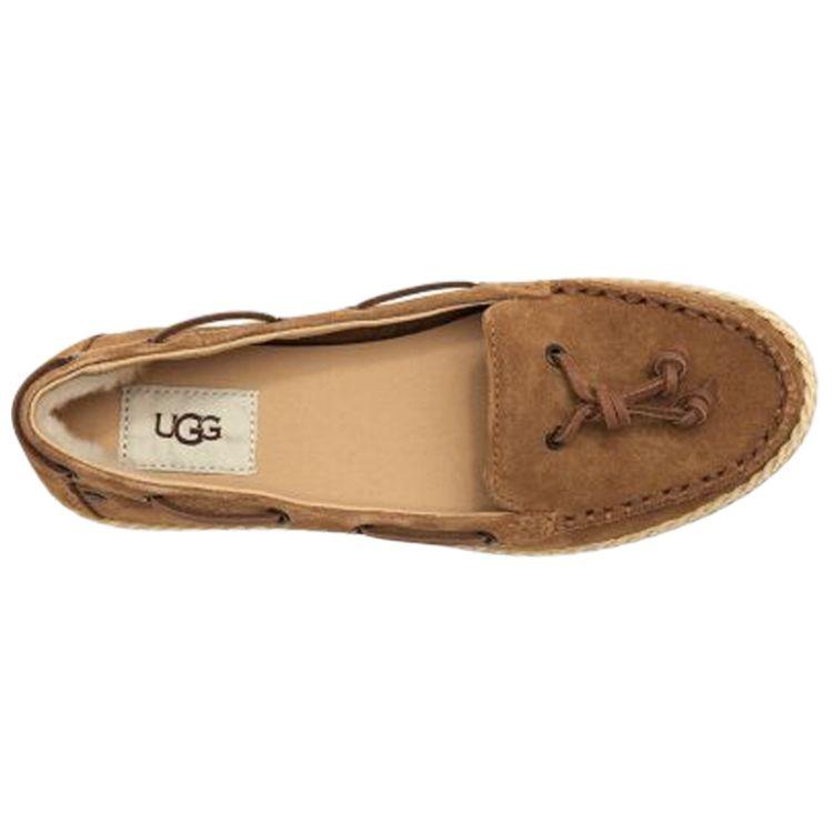 UGG Channtal Удобные повседневные балетки Женская обувь Коричневый 1092231-CHE