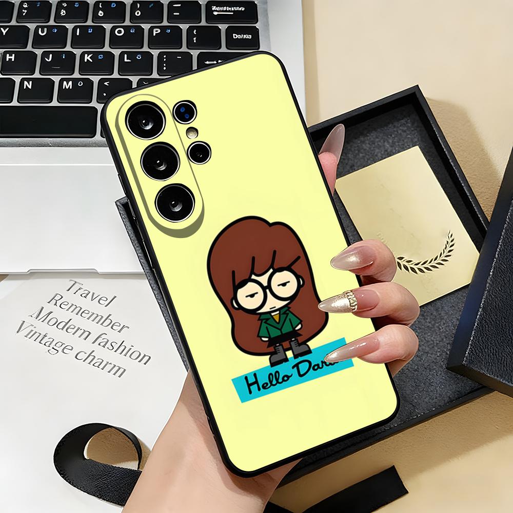 D-Daria Phone Case For Samsung S26 S25 S24 FE S23 S22 S21 Plus S20 Ultra Note20Ultra Black Soft Shell