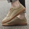 Fashion New Suede Casual Men's Shoes Fashion Male Breathable Walking Shoe Mens Comfortable Sneakers Shoes Genuine Leather Skate Flats