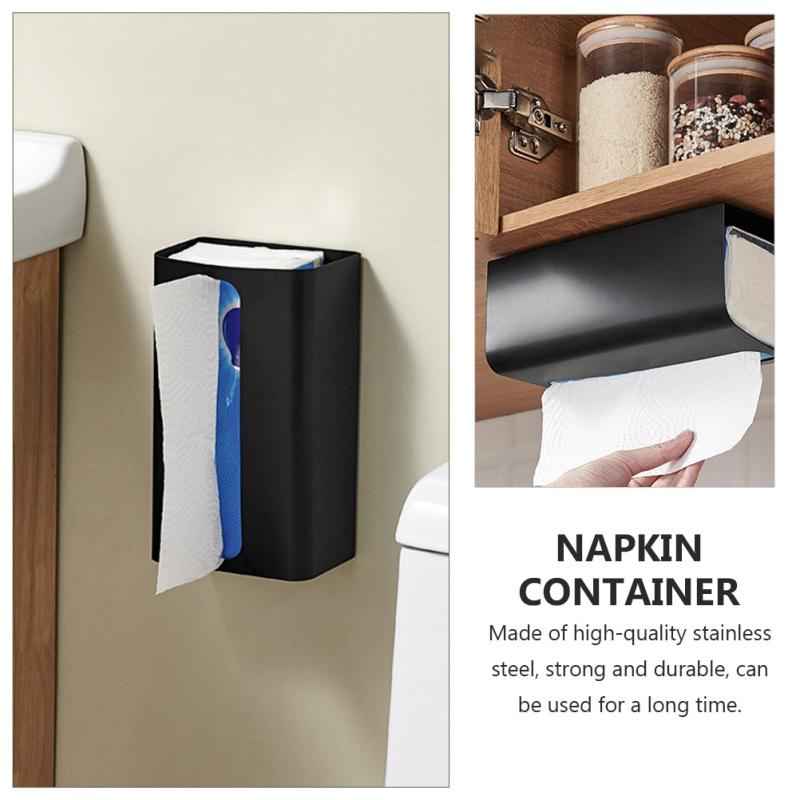 Магнитная стойка для хранения на обеденном столе, держатель для бумажных полотенец, настенный держатель для перчаток, салфеток