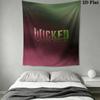 WICKED Wall Tapestry Aesthetic Wall Hanging Printed Fabric Blanket Decorative Tapestries for Bedroom Living Room Home Decor