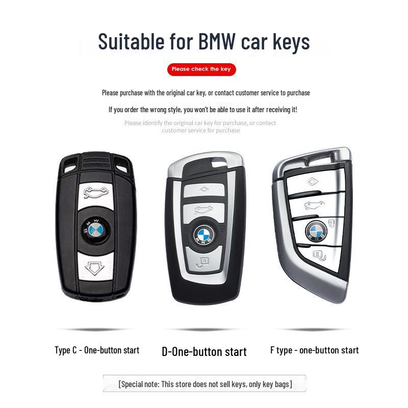 Чехол для ключа BMW для X3/X5/X1, Новая 3 серия, i3, 5 серия 325Li/530/iX3 - Градиентная пряжка-ракушка