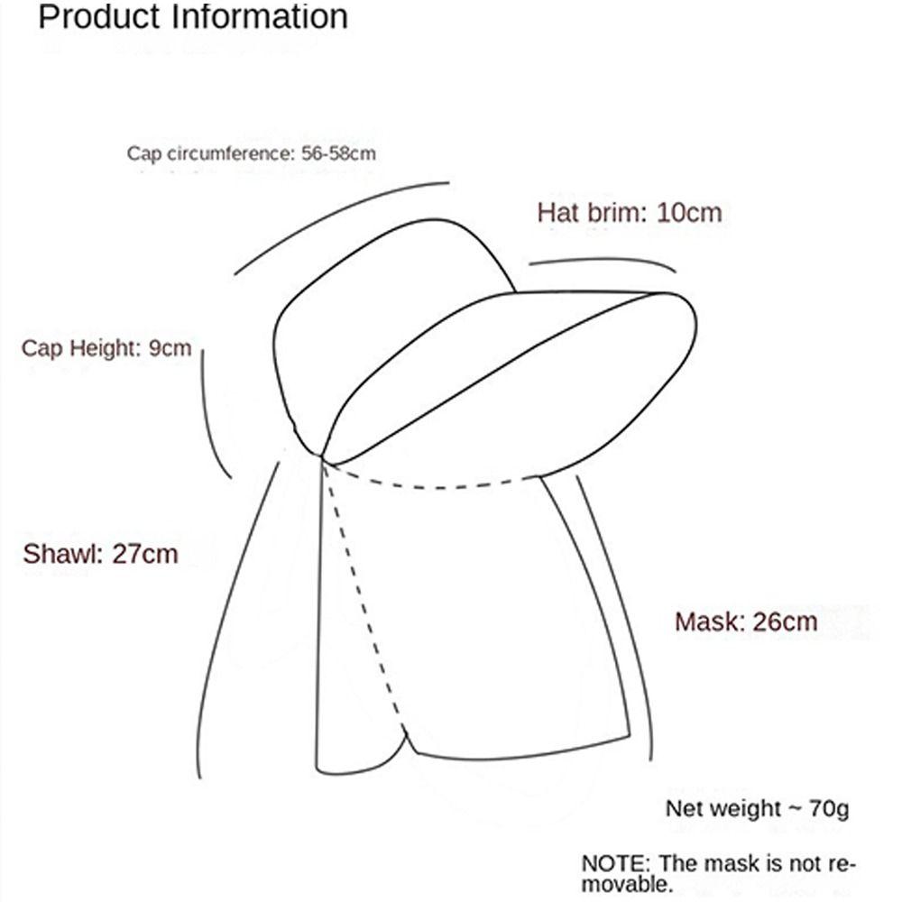 Anti-UV Tea Picking Cap Wide Brim Sunscreen Hat Casual Women's Ponytail Hat Outdoor