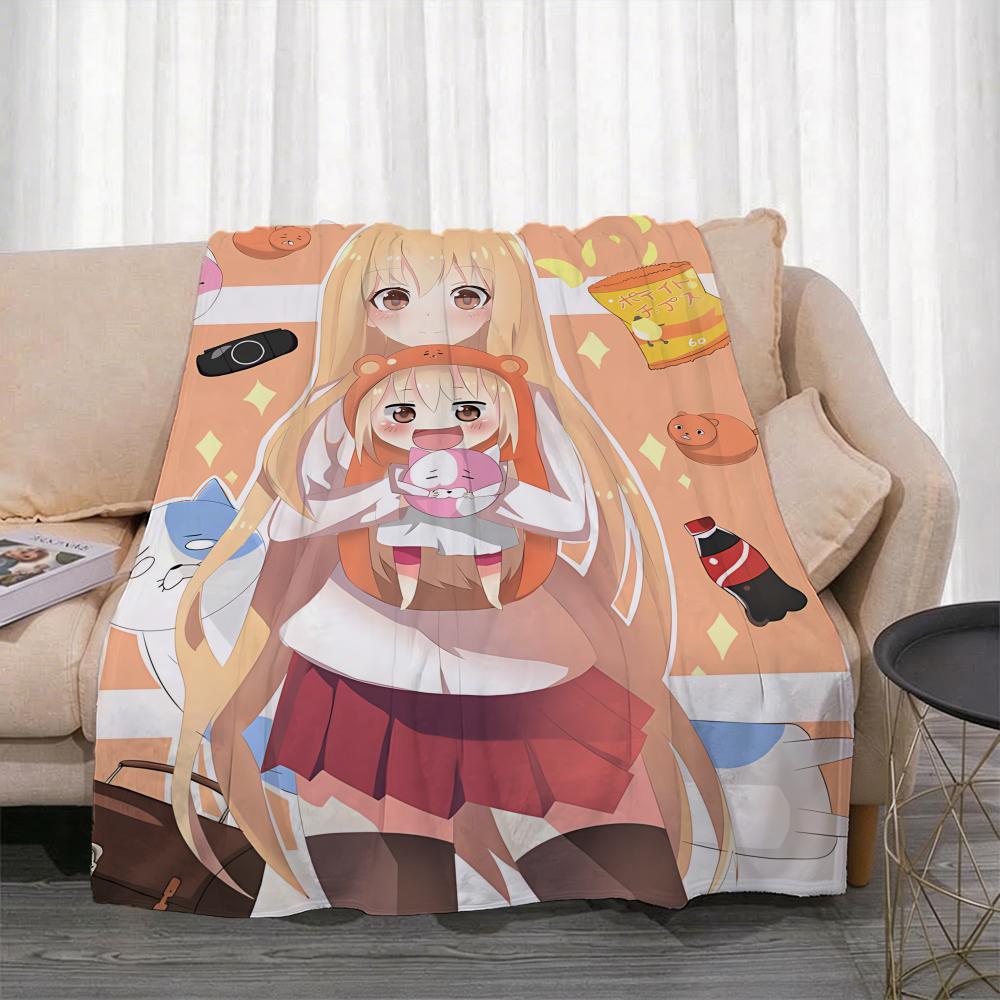 Anime H-Himouto! Umaru-chan Throw Lightweight 240g Flannel Blanket Soft Skin-friendly for Summer Cooling