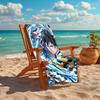 1pc Tomioka Giyuu Beach Towel, Comfortable and Thick, and Swimming/Bath/Picnic/Camping Towel, Suitable for Seaside Beaches