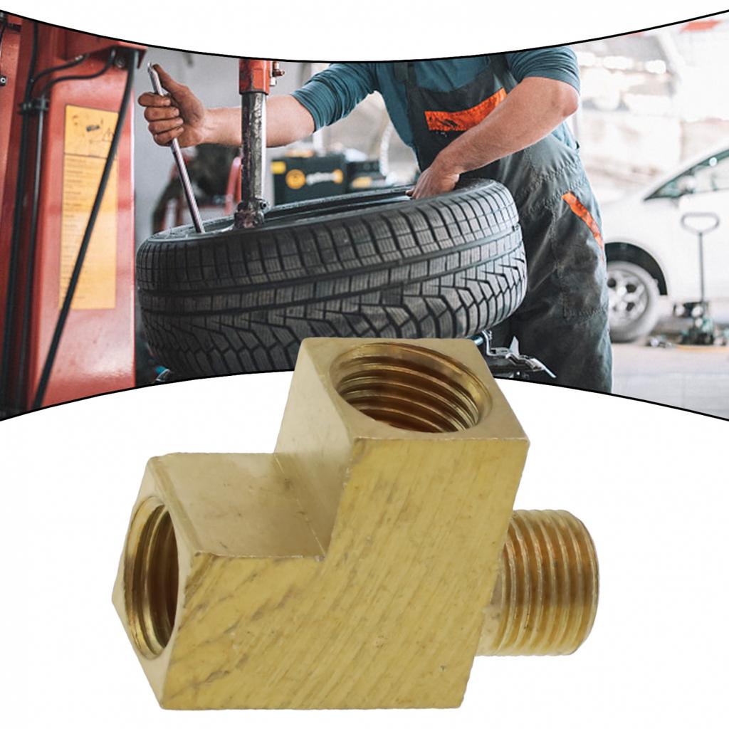 Угловой адаптер Латунный Т-образный распределитель M X Подключение датчика давления масла