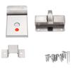 Bathroom Toilet Privacy Bolt Door Lock with Vacant Engaged Indicator and Screw Fittings