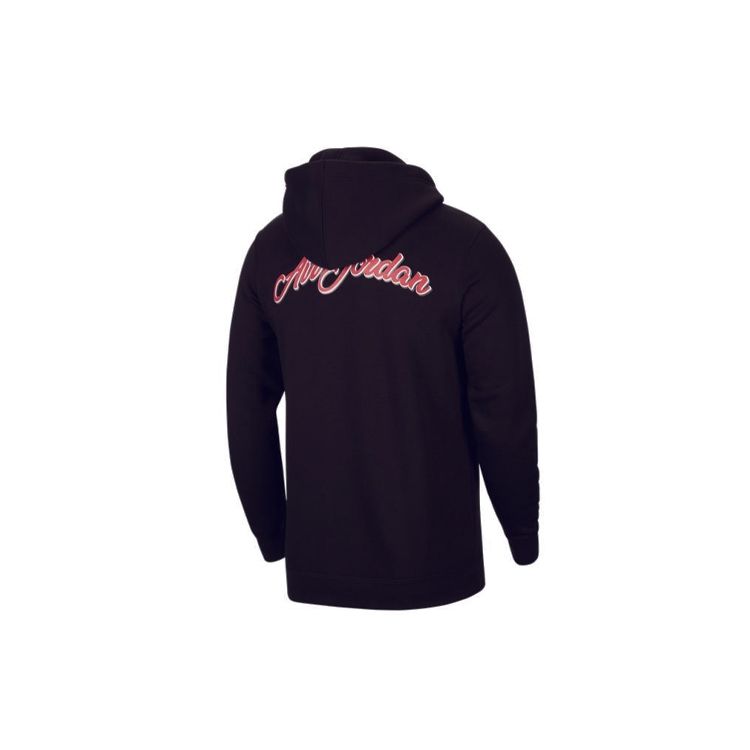 Jordan Remastered Brushed Fleece Hoodie Jacket Men Outerwear Black CT6309-010