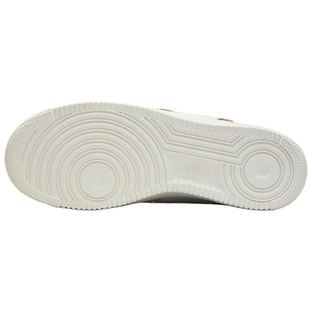 Nike Air Force 1 07 LX Mini Swoosh - Pink Foam Women Sneakers Sail Metallic-Gold Pale-Vanilla IB2574-600