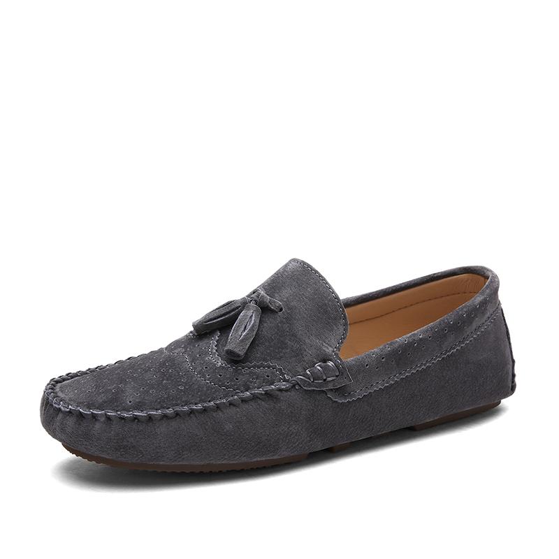 Мода Элегантный Стиль Мужская Обувь Повседневная Весна Лето Мужские Лоферы Кисточки Кожаные Мокасины Мужские Удобные Дышащие Слипоны Туфли-лодочки