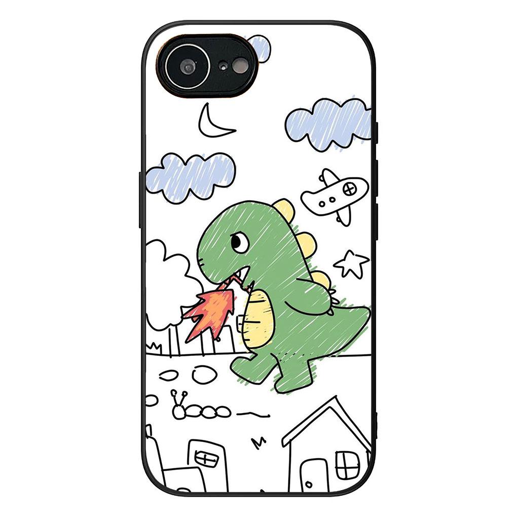 Soft Cover for Samsung Galaxy Note 20 9 8 S8 S10 S9 Plus A54 A33 A21S A31 M21 S10E A17 Coque Phone Case Cartoon Dinosaurs