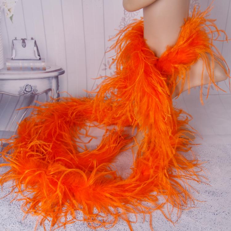 5 Layers Ostrich Top Encryption Thickened Feather Fleece Strip Catwalk Show Costume Decorative Ostrich Feather Strip