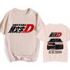 Japanese Anime Initial D EU Size T-Shirt Redsuns Cartoon Gothic Tops AE86 Funny Harajuku Manga Tshirt Men Graphic Tee Shirt Male