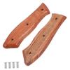 FELTECHELECTR 2-Piece Wooden Knife Handle Accessories, Replacement Knife Handles for Chef Knife Repair, Durable Wood Material, Convenient for Kitchen