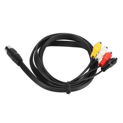 5-контактный штекерный Din на 4 RCA женский кабель профессиональный DIN 5-контактный на RCA переходной шнур для CD-плеера VCR DVD Phono 4.9 фута