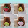 Adorable Capybara Plush Keychain Cute Animal Doll Gift For Kids 12cm Perfect For Collecting