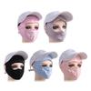 Veil Anti-UV Solid Color Driving Face Cover Face Gini Mask Womne Face Mask Summer Sunscreen Mask