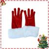 Autumn and Winter Thickened Warm Velvet Mouth Women Gloves New Christmas Plush Party Etiquette Gloves