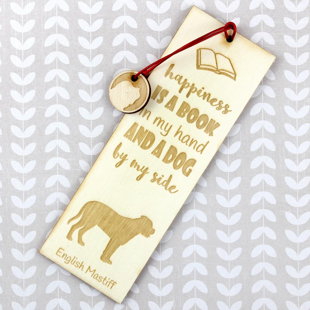 English Mastiff – Dog bookmark, personalized bookmark – Design 01 | Art-Dog