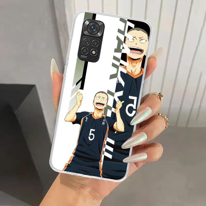 Чехол для телефона Haikyuu Oya School Volleyball для Xiaomi Redmi Note 15 14 14S 13 12S 12 Pro 11S 11 Plus 11T 11E 10S Мягкий Funda