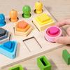 Wooden Color Shape Cognitive Classification Matching Puzzle Children's Magnetic Fishing Montessori Learning Educational Toys